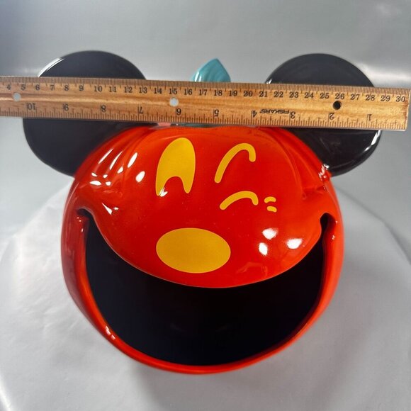 Disney Parks Mickey Mouse Candy Pumpkin Bowl Ceramic Halloween Jack Lantern 2023 - Picture 14 of 16